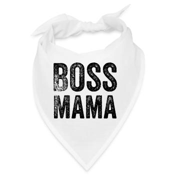 lustiger Chef-Spruch - Bandana - Weiß - Vorne