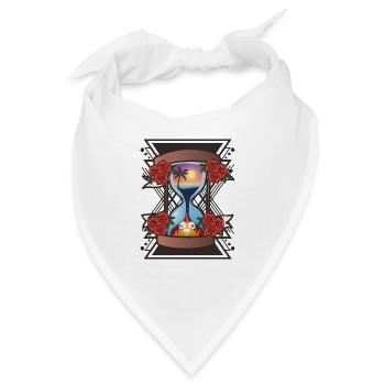 Schicksalhafte Sanduhr Rosenkranz - Bandana - Weiß - Vorne