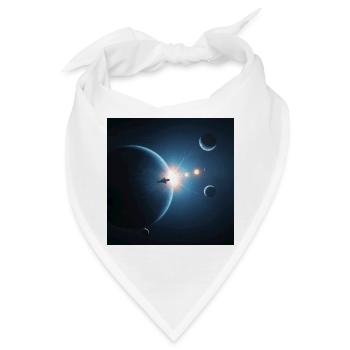 Mystische Mondphasen - Bandana - Weiß - Vorne