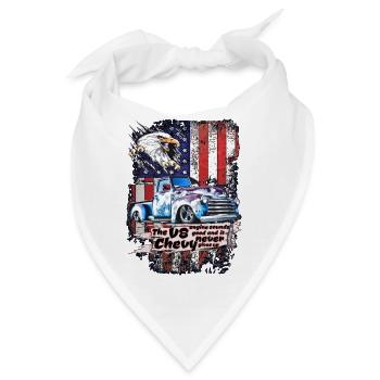 V8 Power Eagle USA - Bandana - Weiß - Vorne