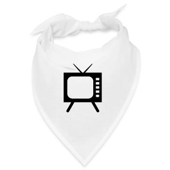 Fernseher Symbol - Bandana - Weiß - Vorne