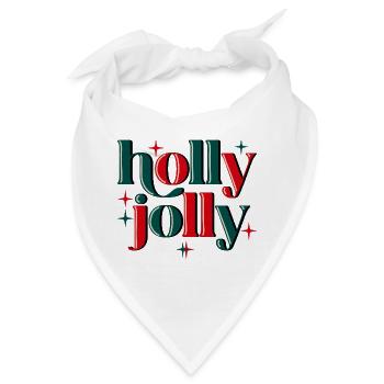 Holly Jolly Xmas - Bandana - Weiß - Vorne