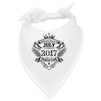 2017 Juli 2017 Geburtstag Juli 2017 - Bandana - Weiß - Vorne