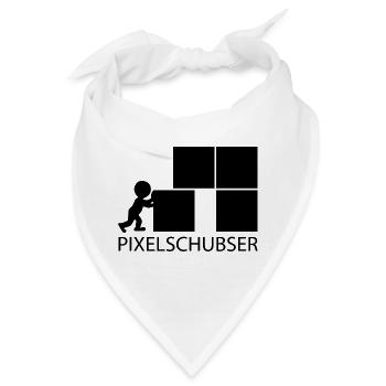 Pixelschubser und stolz darauf! - Bandana - Weiß - Vorne