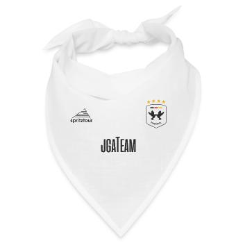 JGA - Trikot - JGA TEAM - Dunkle Schrift - Bandana Dreieckstuch - Weiß - Vorne