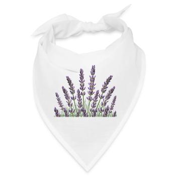 Lavendel Lavendelhalme - Bandana - Weiß - Vorne