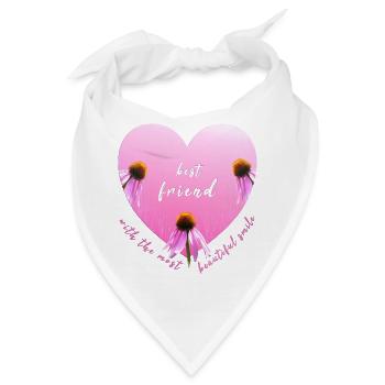 best friend - Bandana - Weiß - Vorne