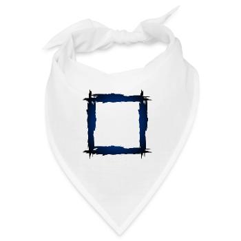 Quadrat Rahmen - Bandana - Weiß - Vorne