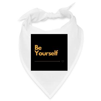 BE YOURSELF Selbstliebe - Bandana - Weiß - Vorne