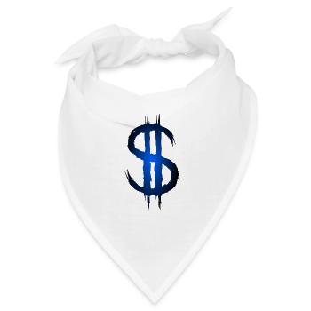 Dollarzeichen Dollar Geld Symbol - Bandana - Weiß - Vorne