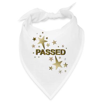 Führerschein bestanden Ausbildung bestanden - Bandana - Weiß - Vorne
