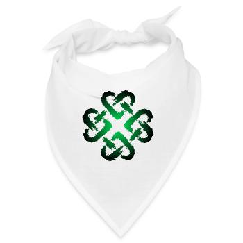Keltische Knoten Herz Unendlichkeit Symbol Endlos - Bandana - Weiß - Vorne