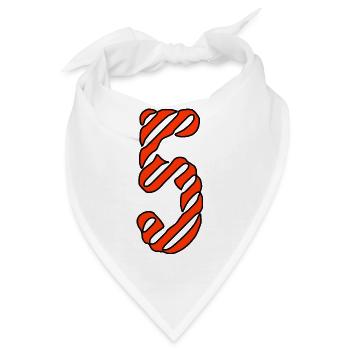 5. 5 JAHRE. 5-JÄHRIGES JUBILÄUM. 5-JÄHRIGES JUBILÄUM. 5. - Bandana - Weiß - Vorne