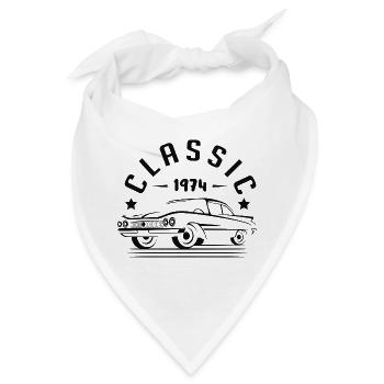 Klassisch 1974. - Bandana - Weiß - Vorne