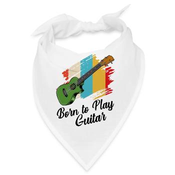 Gitarre - Bandana - Weiß - Vorne