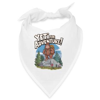 Yeti für Abenteuer - Bandana - Weiß - Vorne