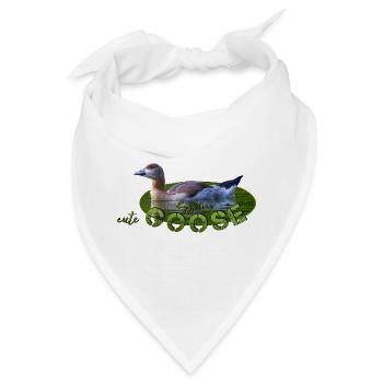 Nilgans Küken Vogel Gans - Bandana - Weiß - Vorne