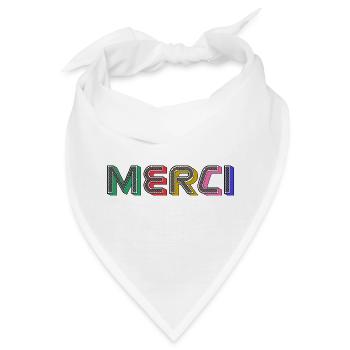 Vielen Dank - Bandana - Weiß - Vorne