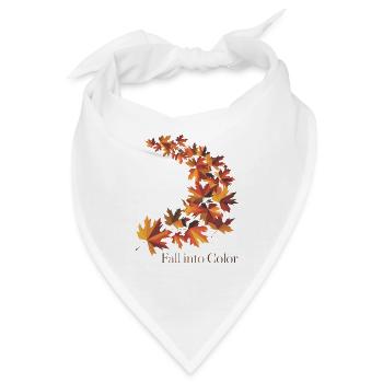 Fallen Sie in Farbe - Bandana - Weiß - Vorne
