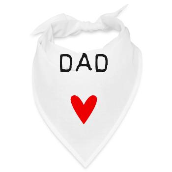DAD. - DAD. VATERTAG. - Gute Nacht, Dad. - Bandana - Weiß - Vorne