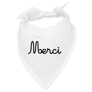 VIELEN DANK. DANKE. VIELEN DANK. JAHRESTAG. GEBURT. - Bandana - Weiß - Vorne