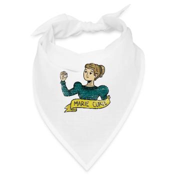 Geniale Marie Curie Nobelpreisträgerin - Bandana - Weiß - Vorne