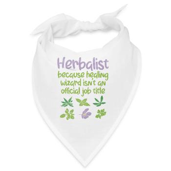 Kräuterkunde Kräuter - Bandana - Weiß - Vorne