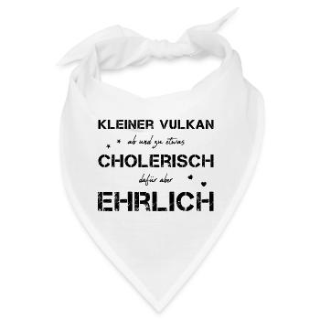 cholerisch ehrlich Choleriker - Bandana - Weiß - Vorne