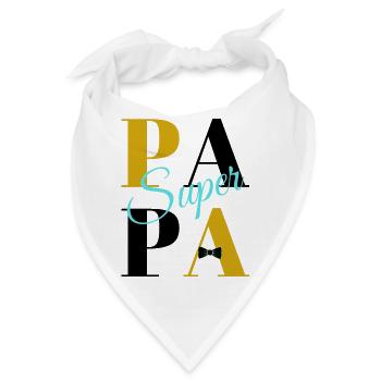Super Papa - Bandana - Weiß - Vorne