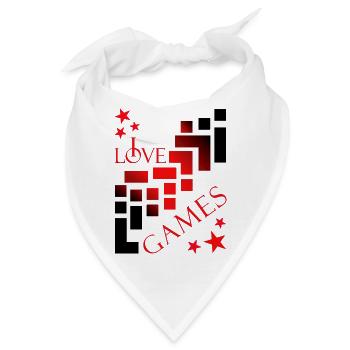 Gamer games - Bandana - Weiß - Vorne