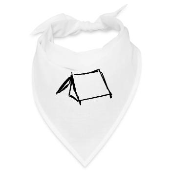 zelt - Bandana - Weiß - Vorne