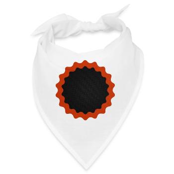 Fahrrad Flicken rund - Bandana - Weiß - Vorne