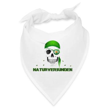Totenkopf naturverbunden Margerite - Bandana - Weiß - Vorne