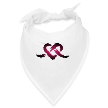 Herz Knoten - Bandana - Weiß - Vorne