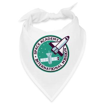"Vintage Space Academy International" - Bandana - Weiß - Vorne