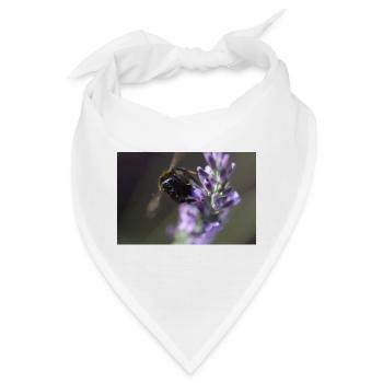 Biene lavendel Lavendelblüte - Bandana - Weiß - Vorne
