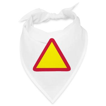 blanco schild - Bandana - Weiß - Vorne
