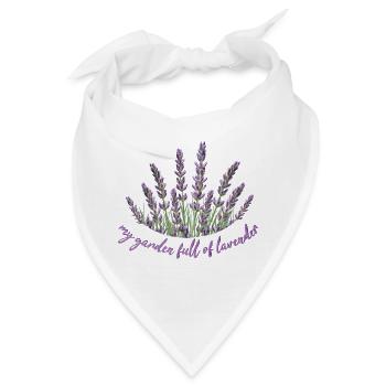 Lavender Lavendel - Bandana - Weiß - Vorne