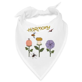 Harmonie Flowers - Bandana - Weiß - Vorne