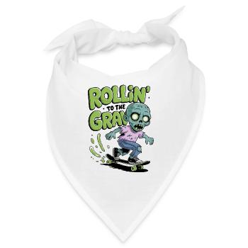 Rollin zum Grab - Bandana - Weiß - Vorne