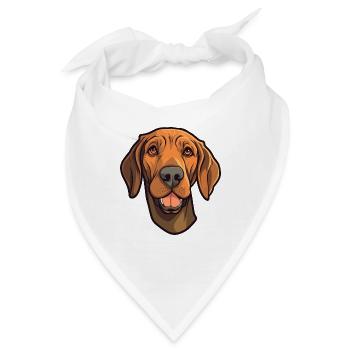 Plott Hund Hund Rasse Cartoon Kawaii Illustration - Bandana - Weiß - Vorne