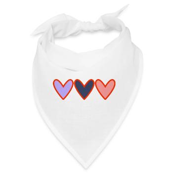 PAAR. ICH HABE GERADE GEHEIRATET. Junggesellinnenabschied. VALENTINSTAG. LIEBE. C - Bandana - Weiß - Vorne