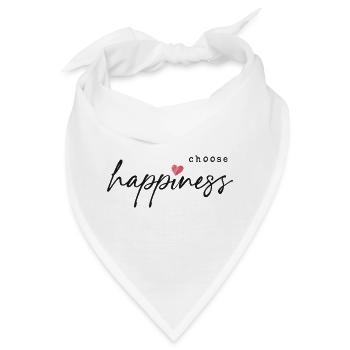 Choose Happiness - Bandana - Weiß - Vorne