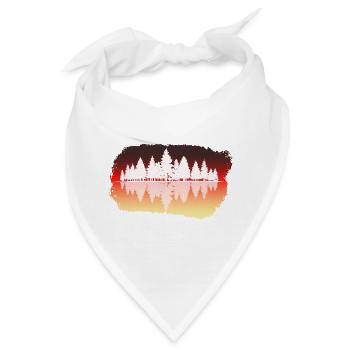 Wald - Forest - Bandana - Weiß - Vorne