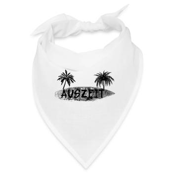 Auszeit Surfbrett - Bandana - Weiß - Vorne