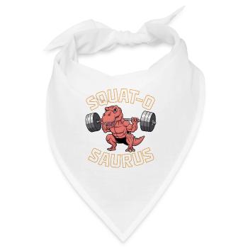 Squat-O Saurus - Bandana - Weiß - Vorne