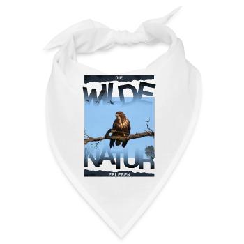 wilde Natur Bussard - Bandana - Weiß - Vorne