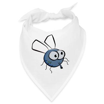 Fliege - Bandana - Weiß - Vorne