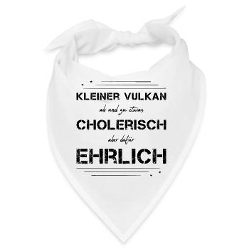 cholerisch ehrlich Choleriker - Bandana - Weiß - Vorne