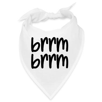 brrm brrm - Bandana - Weiß - Vorne